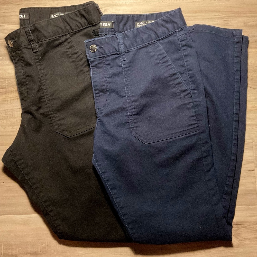 Bundle of 2 Joe Fresh classic slim fit jeans